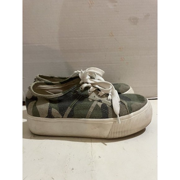 Steve Madden Emmi  size 6.5 M Camouflage Platform Sneakers  Shoes - Picture 5 of 8